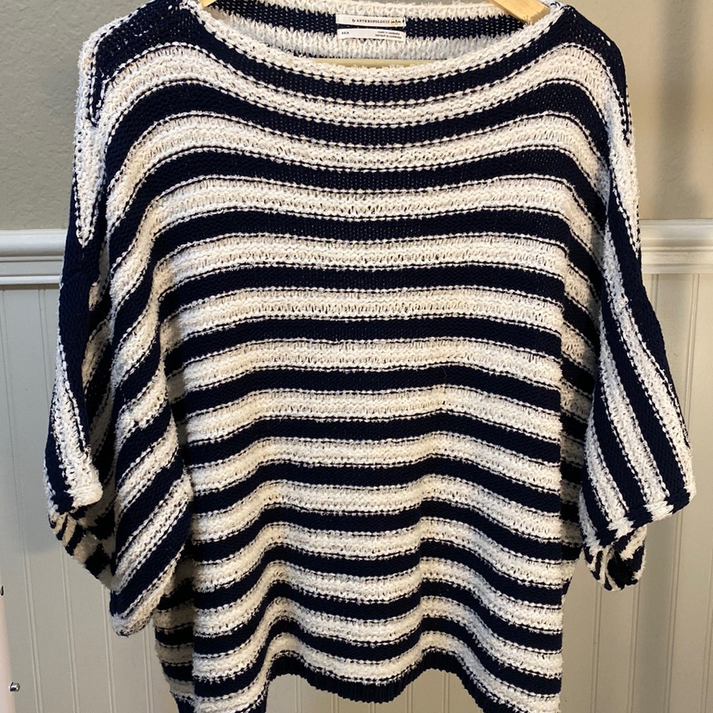 ANTHROPOLOGY BY ANTHROPOLOGIE- Blue & White